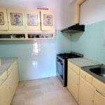 Kitchen area in Garitsa Corfu apartment close to sea and amenities