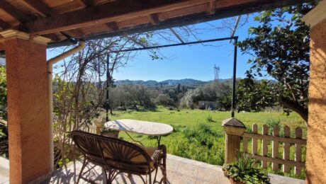 Countryside views from the terrace in Perivoli detached house
