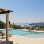 Beautiful sea views from luxury villa in northeast Corfu