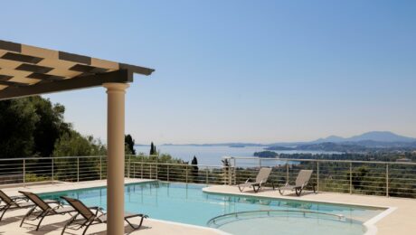 Beautiful sea views from luxury villa in northeast Corfu