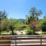 Main road access to apartment complex in Moraitika