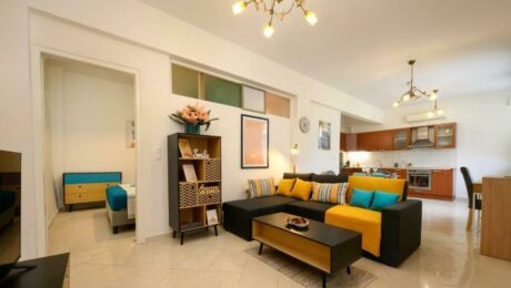 Fully renovated Airbnb investment apartment for sale in Garitsa Corfu with modern interior