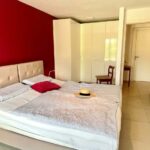 Comfortable guest bedroom in family home