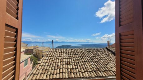 Detached house for renovation in Chlomos South Corfu with sea views