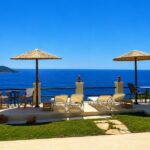 Sea view apartment property in Paleokastritsa Corfu with landscaped gardens and terraces