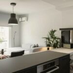 Stylish fully furnished lounge area in contemporary Corfu home