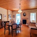 Elegant neoclassical apartment interior in Corfu Old Town with authentic wooden floors and historic character