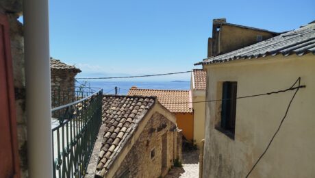 Traditional village house for renovation in Spartylas Corfu with sea views