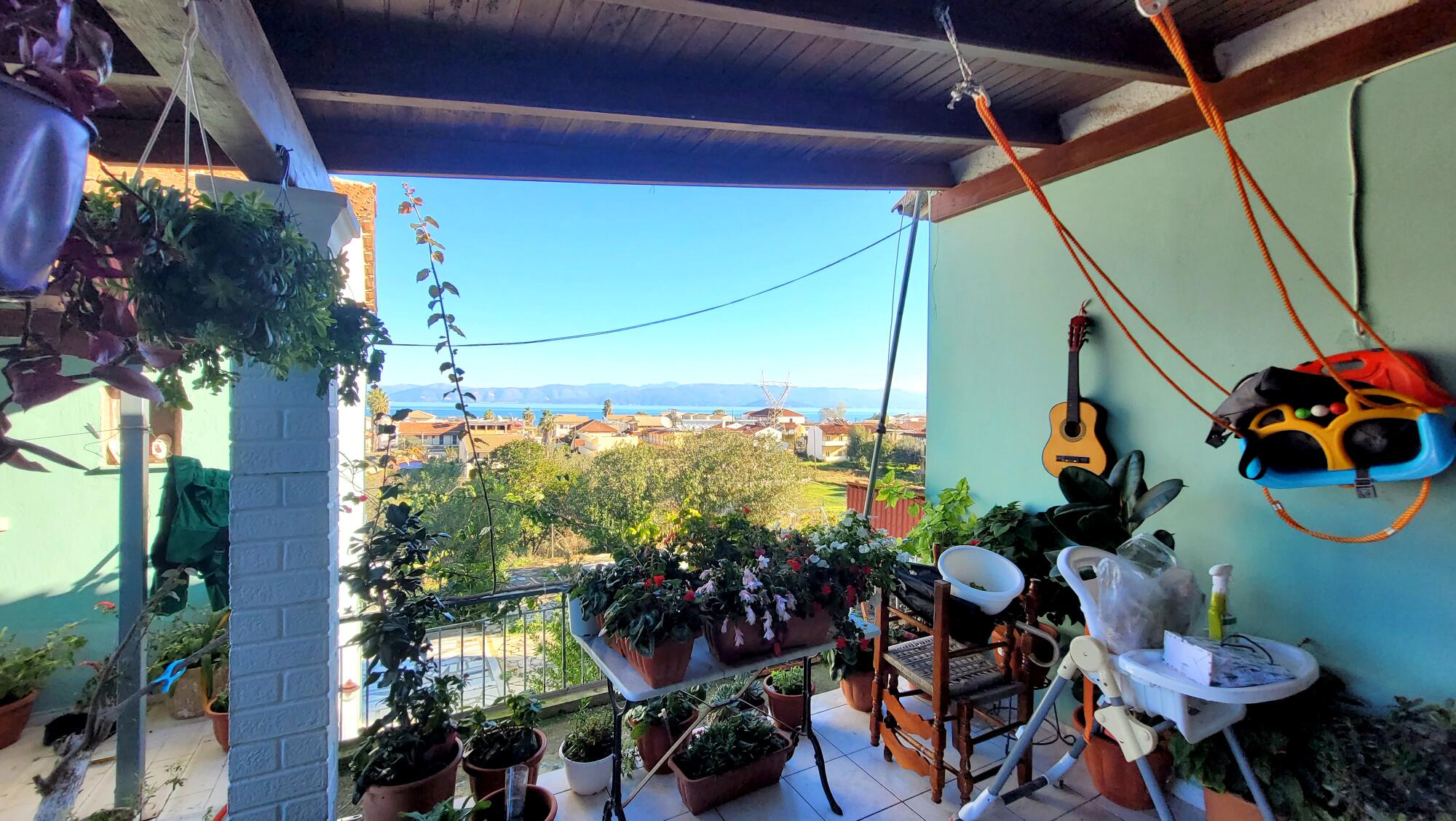 Sea view from the detached house in Kavos