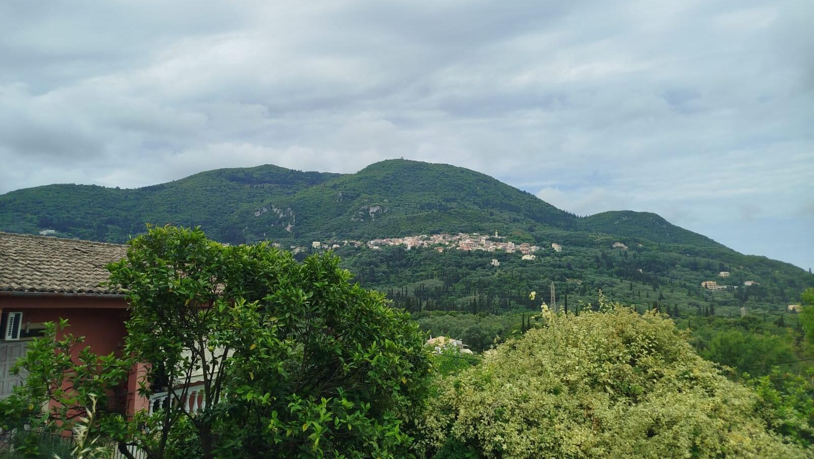 Land for sale in Gastouri Corfu with Agioi Deka mountain views
