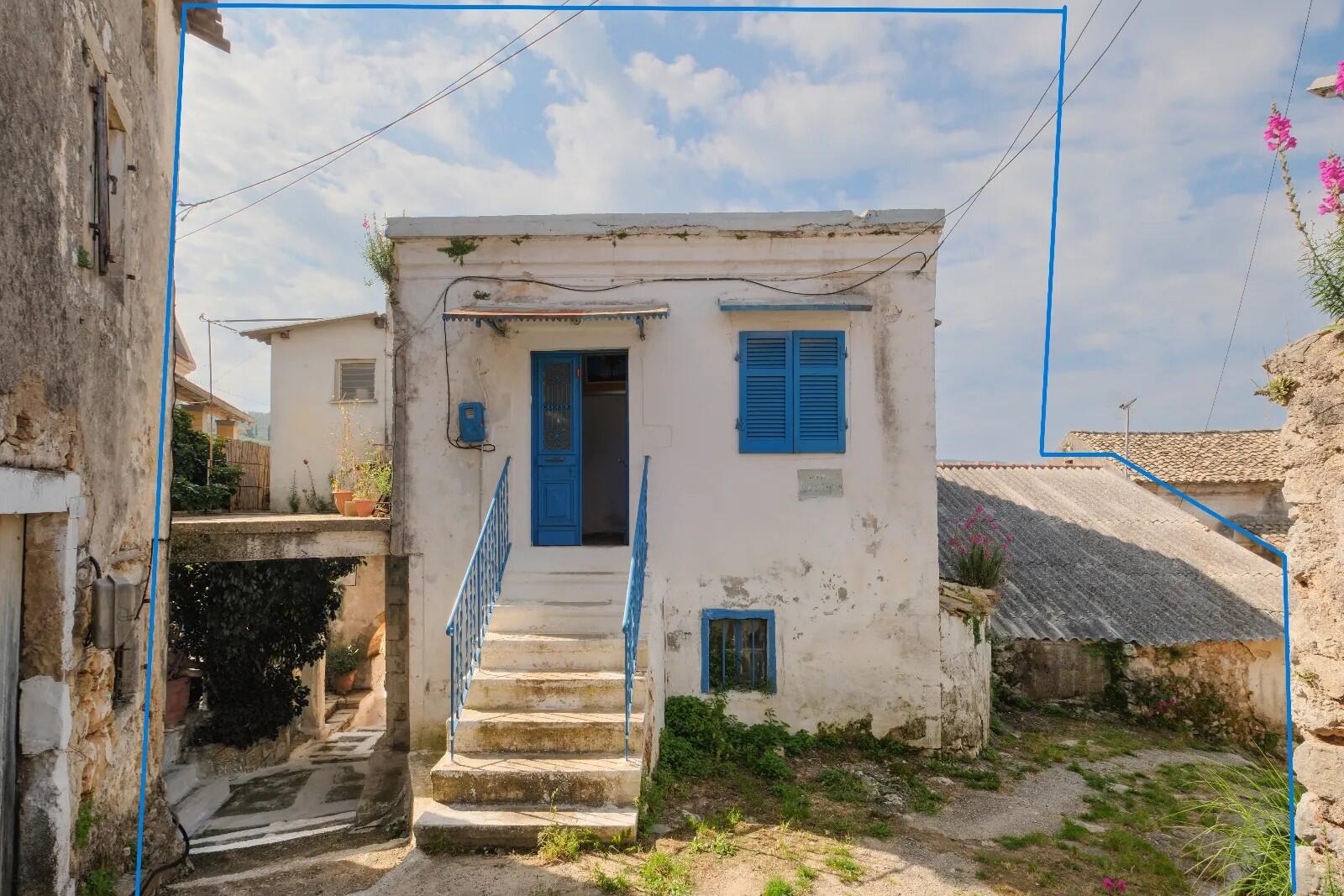 Historic village home in North Corfu with original stone walls and character