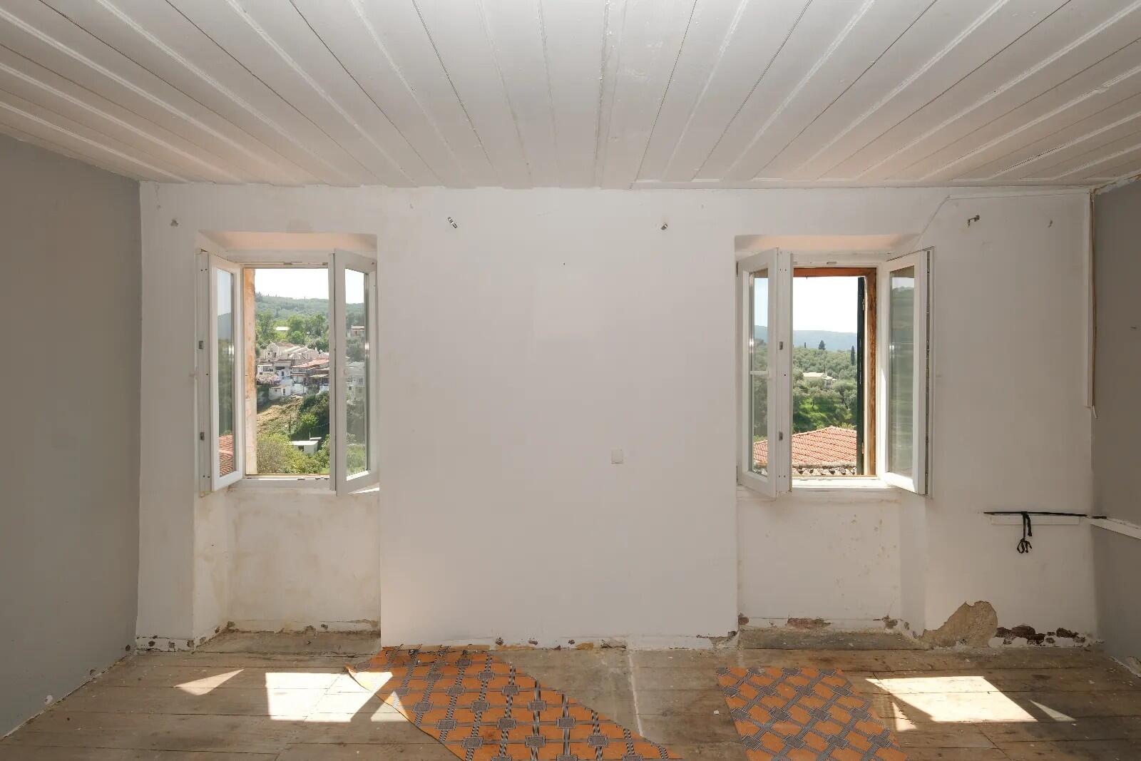 First floor bedroom with countryside views