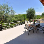 Covered veranda overlooking the Corfu countryside