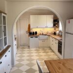 Fully equipped kitchen in villa for sale in North Corfu