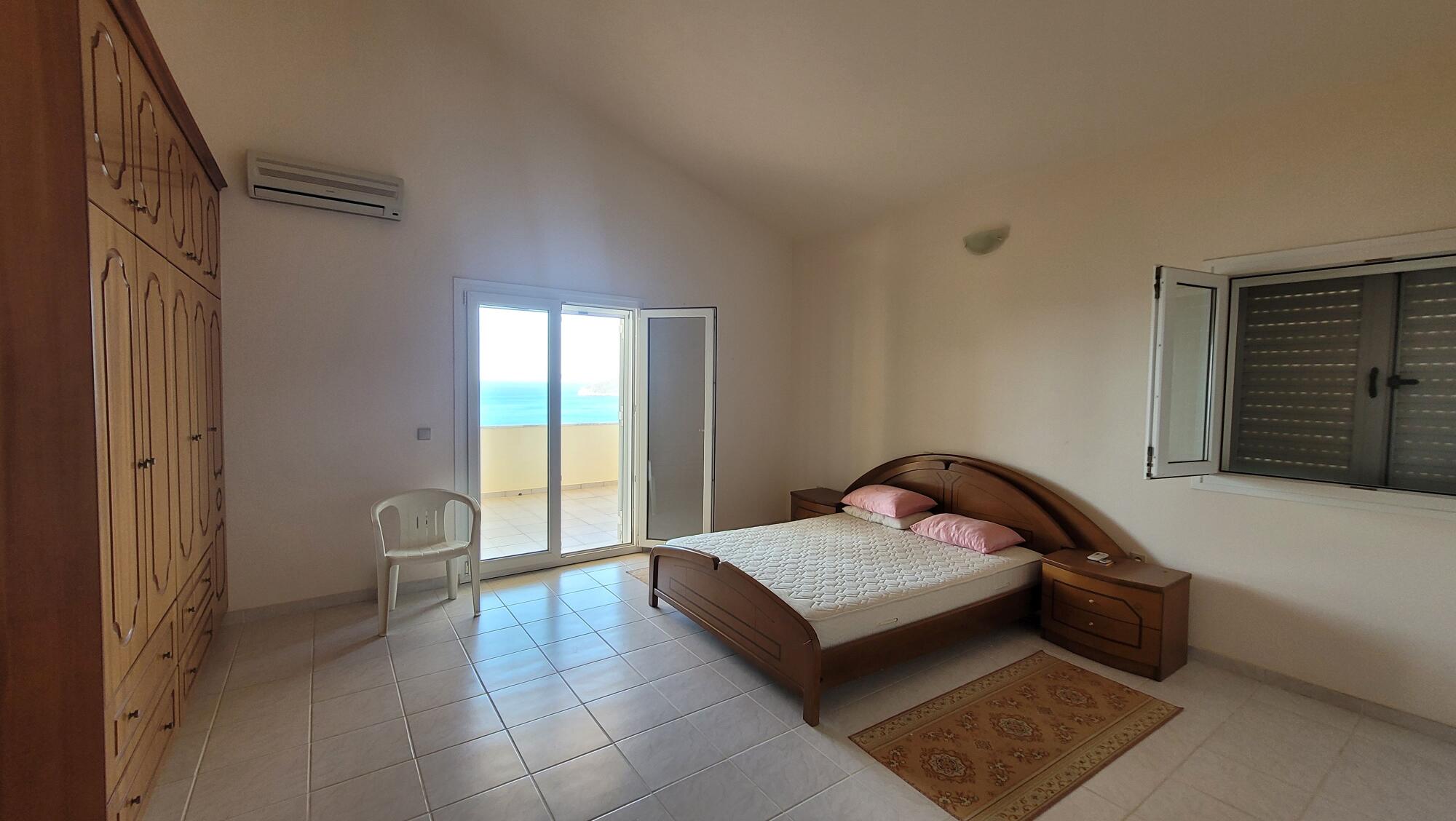 Master bedroom with panoramic sea views