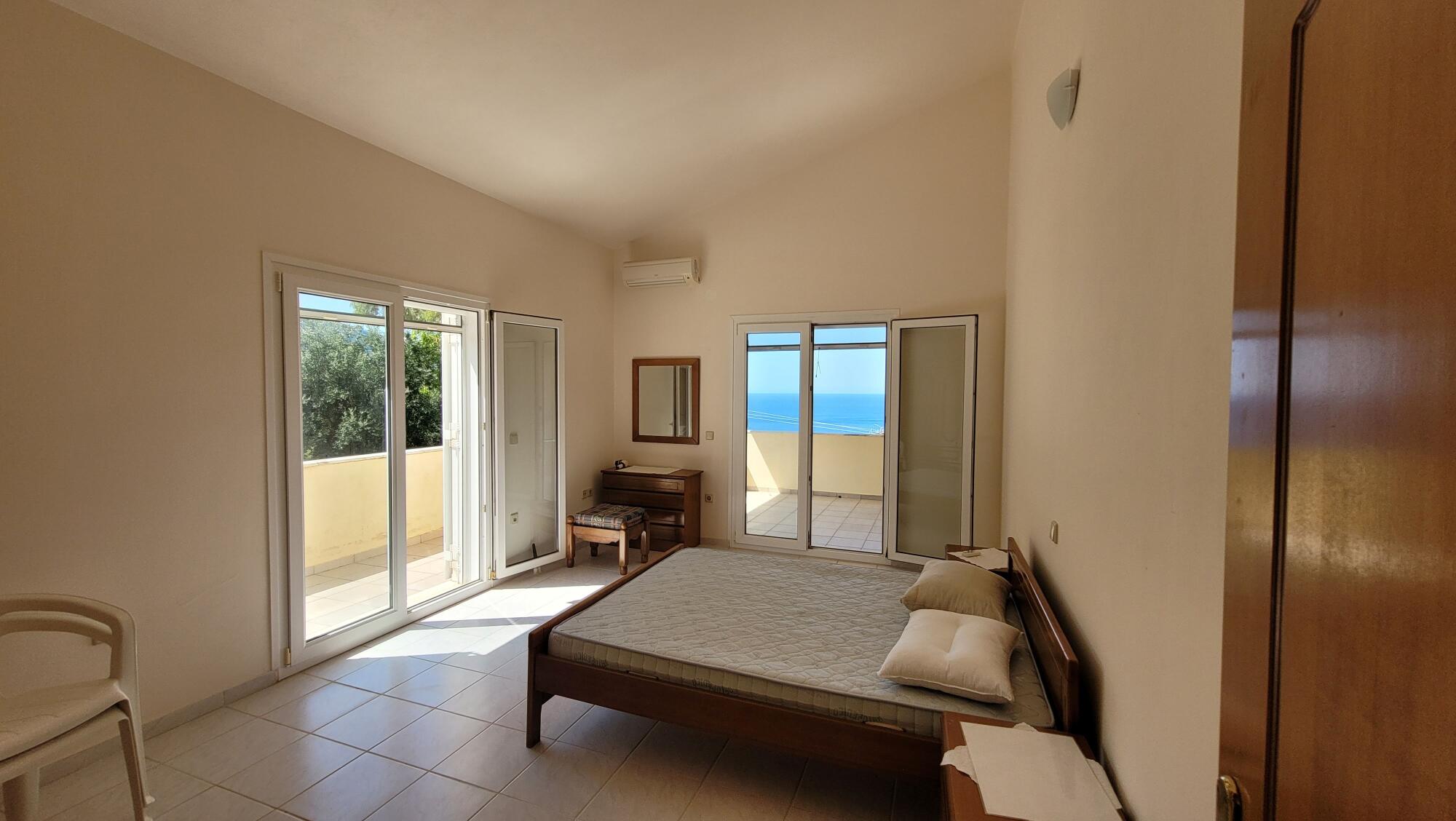 Master bedroom with panoramic sea views