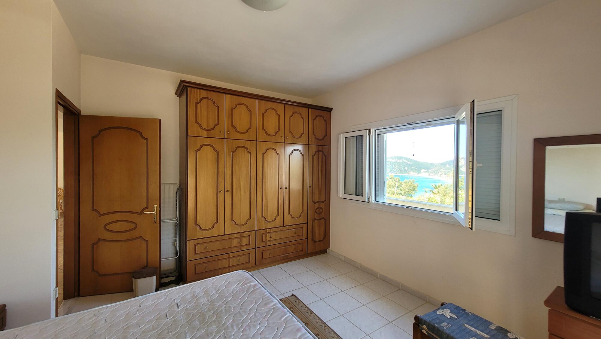Large family bedroom with natural light