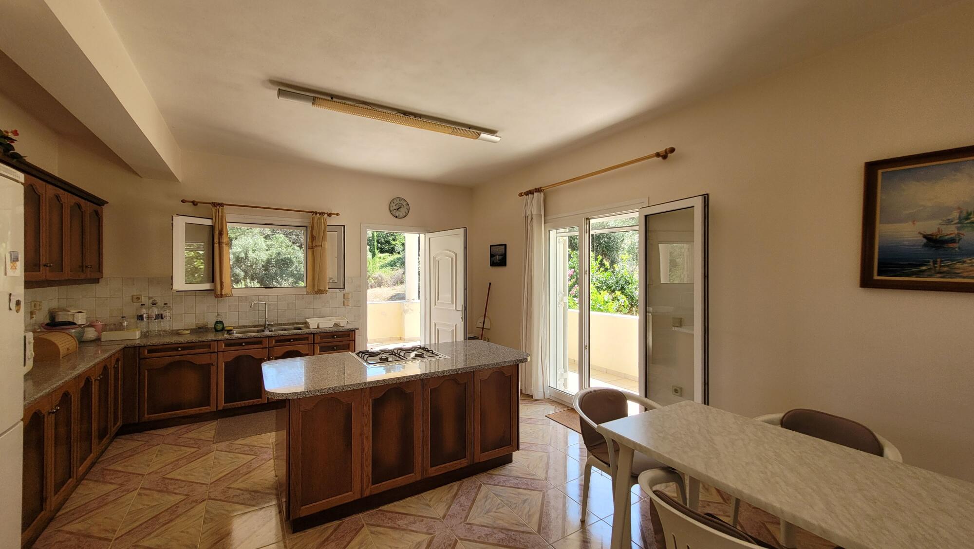 Kitchen on the ground floor with garden access