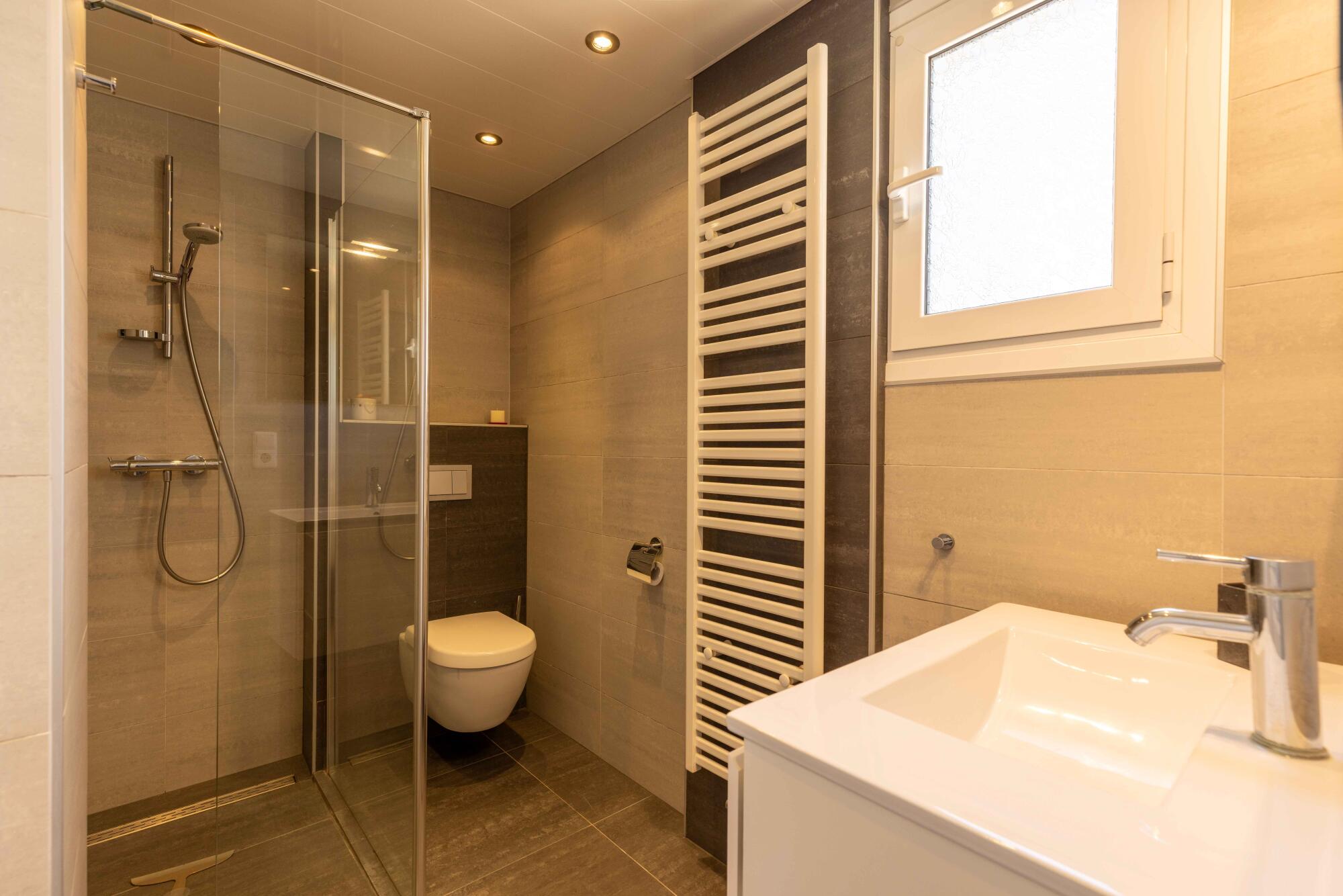 Modern family bathroom in a Corfu countryside property