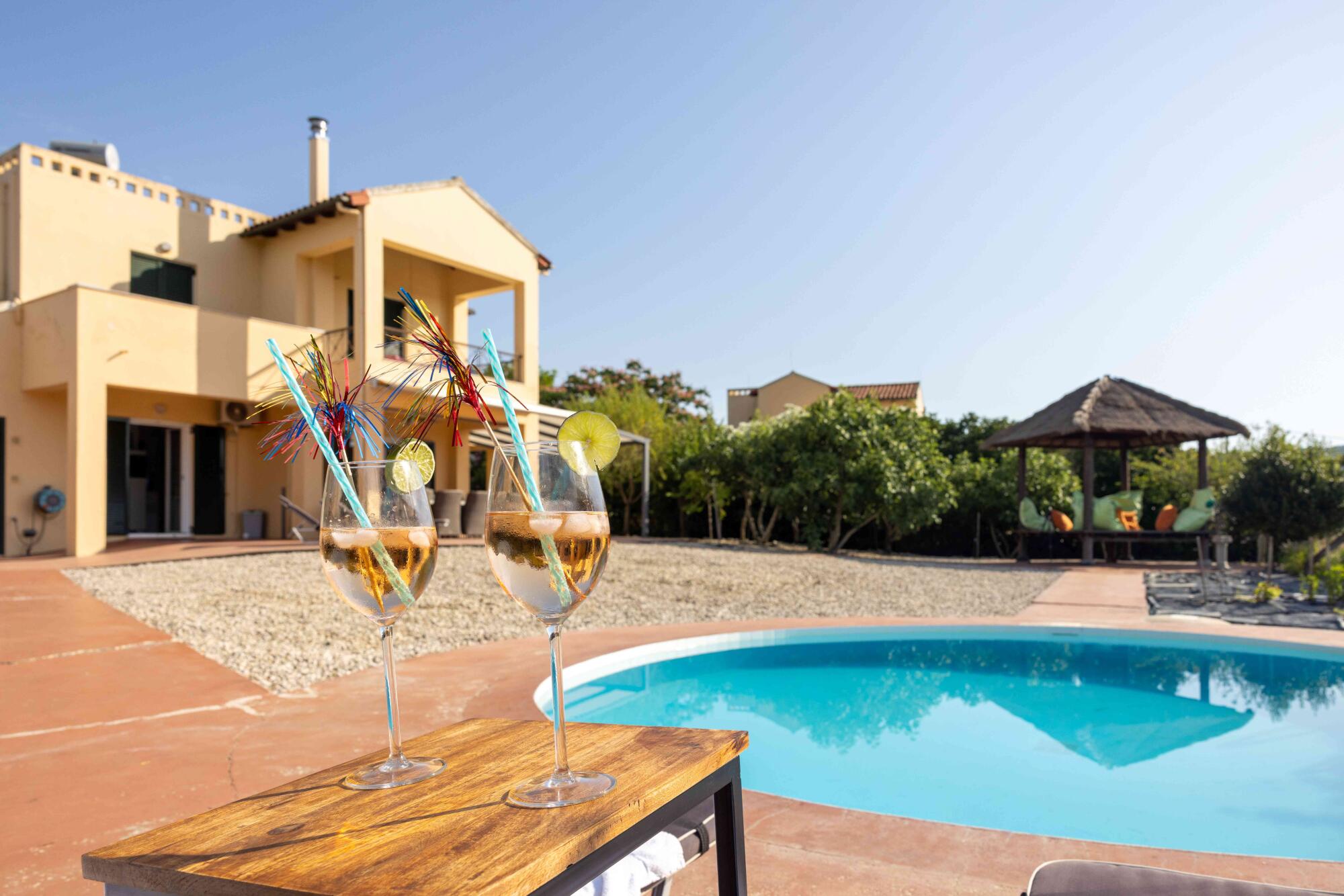 Private villa with swimming pool in the peaceful village of Giannades Corfu