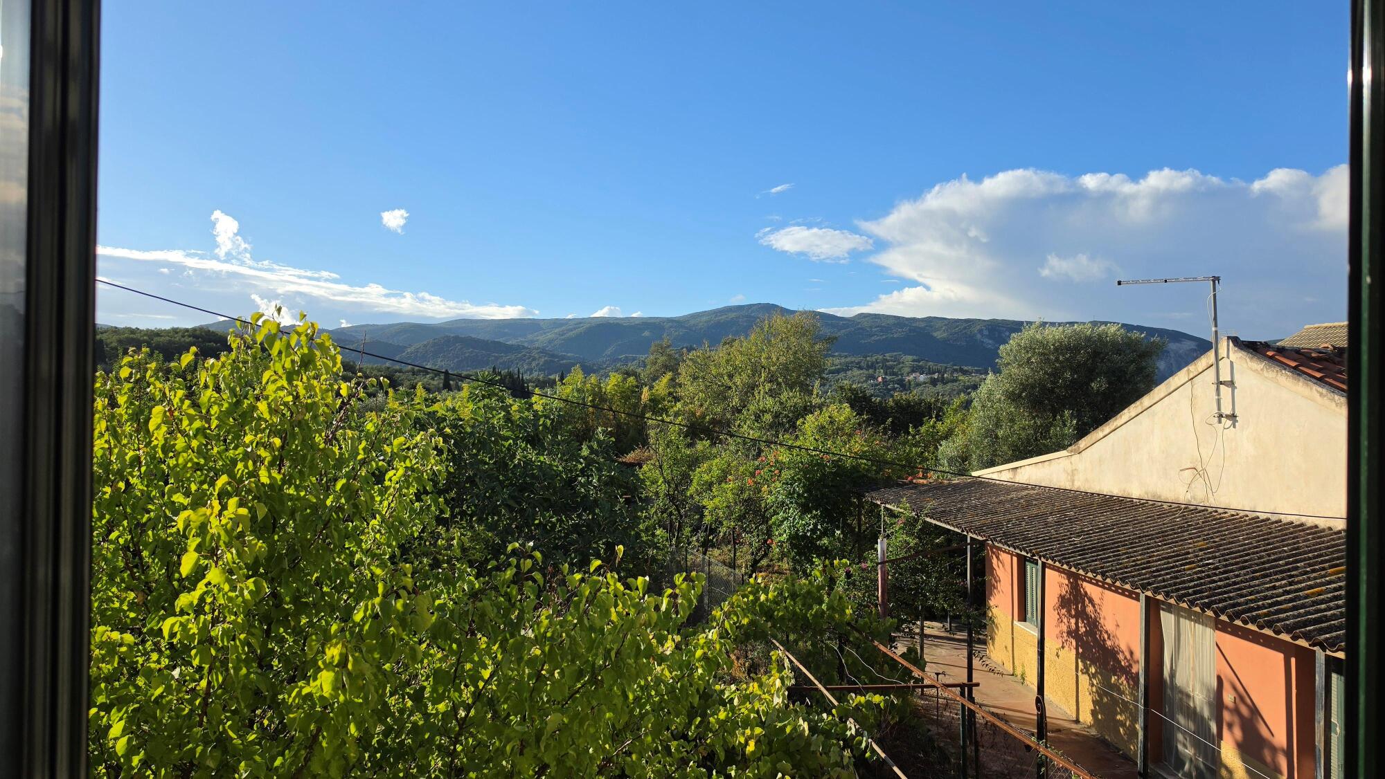 Mountain views from the first floor bedroom