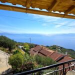 Sea view from the first-floor apartment balcony in Nissaki, Corfu