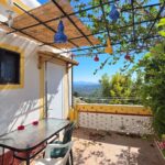 Terrace with sea views at a traditional village house in Corfu, Greece